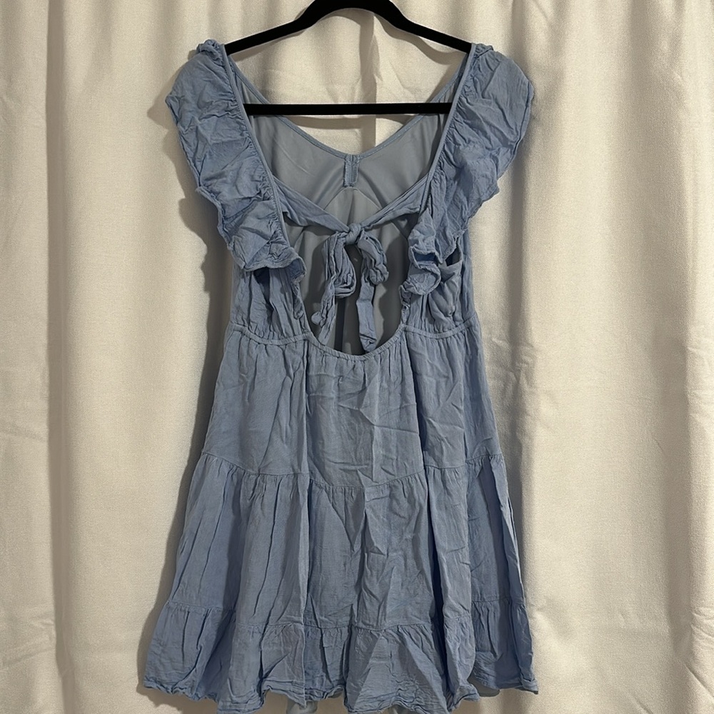 Altar’d State Blue Ruffled Dress - Picture 2 of 5